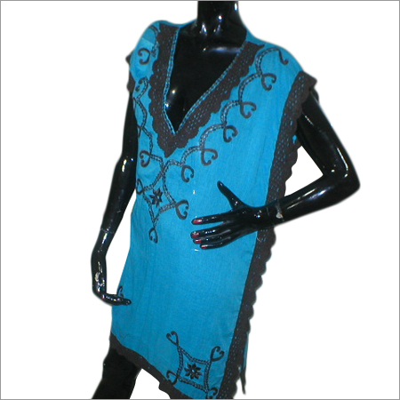 Machine Emb Cotton Kaftan