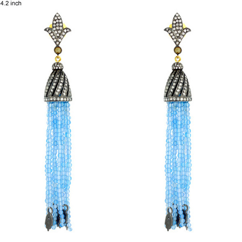 Apatite Tassel Earring
