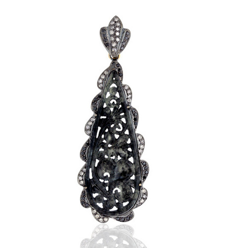 Sterling Silver Jade Pendant