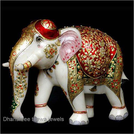 Marble Elephant Set