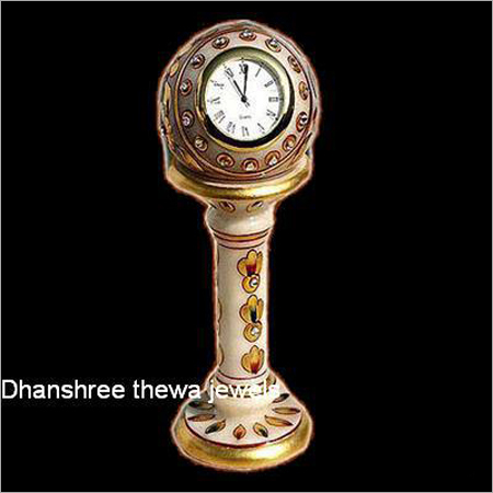 Mobile Holder Marble Clock
