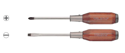 Wooden Handle-Power Full Tang-Thru Screw Driver