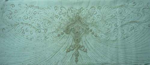 net with crystal embroidery