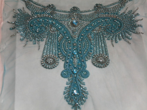 net/tulle with crystal embroidery