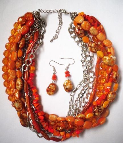 necklace set which including the necklace and earring