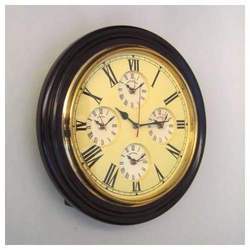 World Time Wooden Clock