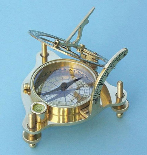 Premium Brass Sundial Compass