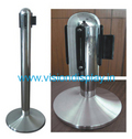 Crowd Control Barrier - Stainless Steel, Height 900-1000 Mm, Base Diameter 300-350 Mm | Corrosion Resistant, Durable Finish, Easy Relocation