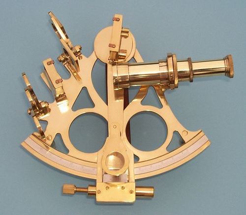 Antique Brass Sextant