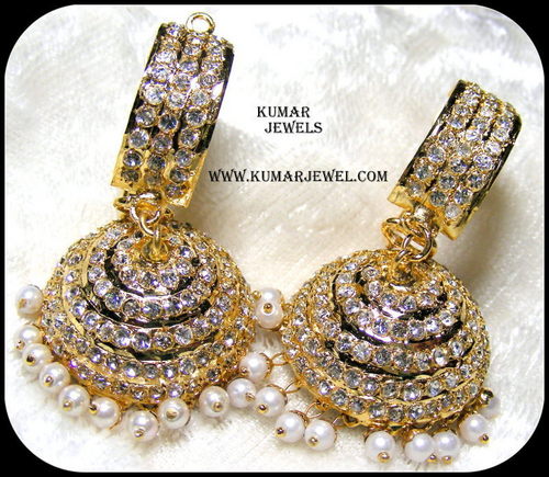 Artificial jadau earrings pearl,traditional,fashion,costume,trendy,fancy,indian jewelry