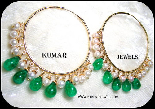 imitation pearl green,earrings,traditional,long wali,fancy,trendy western jewelry 