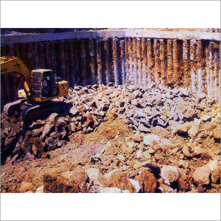 Basement Piles Construction
