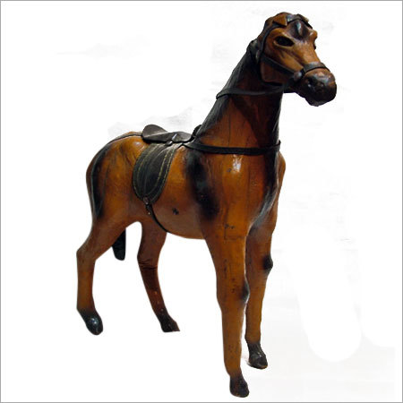 Wooden Horse Sculpture