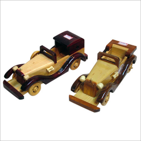 Wooden Craft Car - Handcrafted Wood, Variable Dimensions | Durable, Customizable, Eco-friendly, Detailed, Lacquer Finish