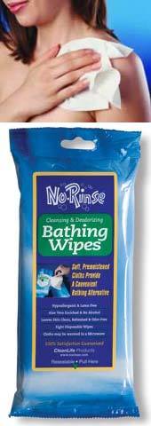 Bathing Wipe Cloths Pre-Moistened Wash Cloths