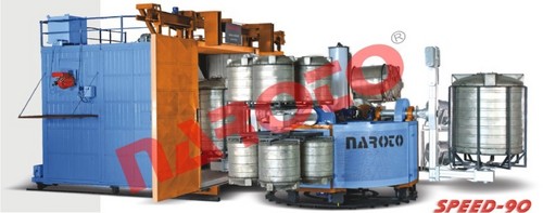 Moving Oven type Rotomolding Machine