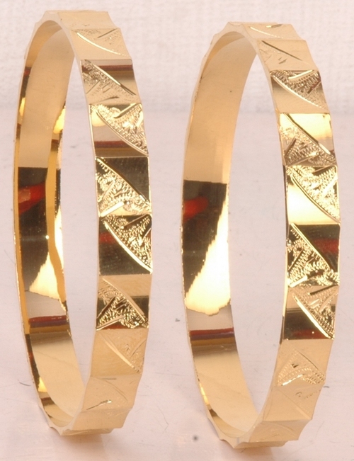 Single Line Diamond Bangles