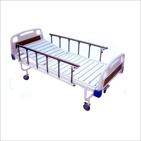 Semi Fowler Bed - ABS Plastic & Steel, 2110 x 910 x 600 mm | Backrest 0-80Â°, Collapsible Railings, Smooth 100mm Castors, IV Drip Rod, Epoxy Coating