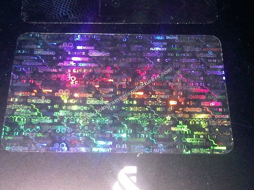 ID Card Transparent Hologram Overlay