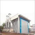 Liquid painting booth for heavy industry