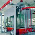 Spray painting booth for smaller components