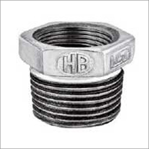 Bushing N4 - Galvanized Steel 1/2"-2" Silver, 180° Angle, BIS Tolerance, Hot Galvanized Zinc Coating, Accurate Threading, Crack-Free Installation