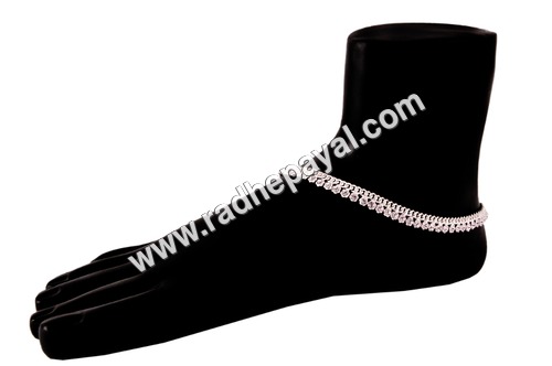 Silver Plated Payal - Gender: Women