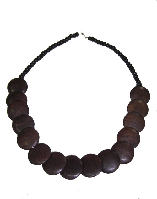 Wooden Disc Necklace