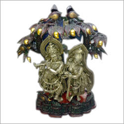 Brass Radha Krishna Statues