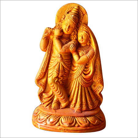 Radha Krishna teracotta