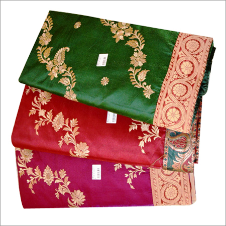 सिल्क हैंड वर्क साड़ी