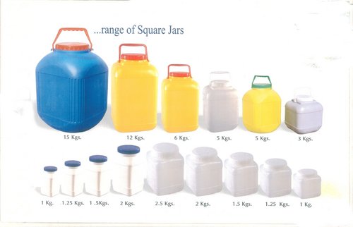 Plastic Square Jars