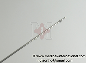 Reaming Rod with Olive Tip 2.5mm x 950mm - Stainless Steel, Polished, Sterile, Precise Reaming