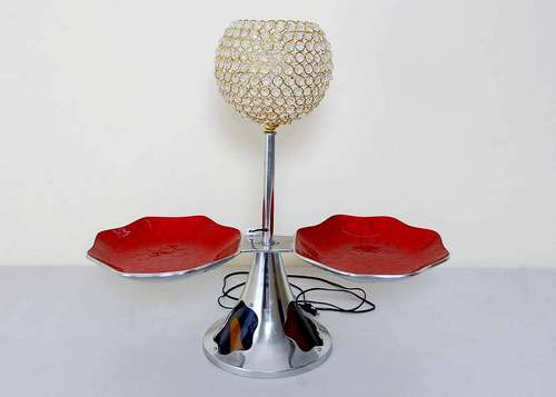 Fruit Stand With Crystal Chimney