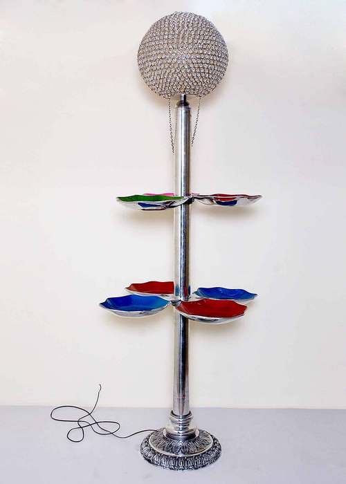 Fruit Stand With Crystal Chimney