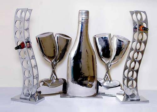 Set - Stainless Steel, Varied Dimensions | Elegant Design, Mirror Polish Finish, Durable Material, Unique Style