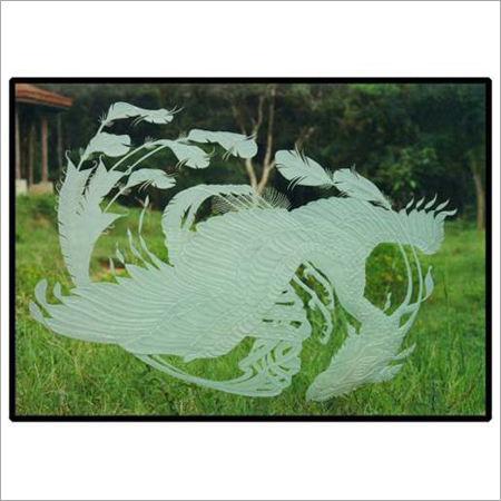 Deep Carved Etched Glass