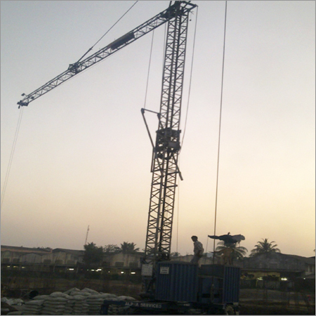 Tower Crane Working At Site