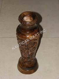 Vintage Wooden Vase