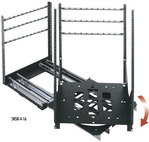 Middle Atlantic Rack - Steel, 19"/23" Depth, Silver | Rotates 90°, Ball Bearing Slides, Cable Management, Locks in 3 Positions