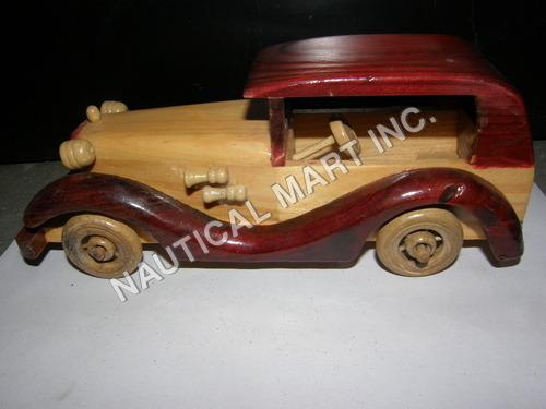 VINTAGE WOODEN STYLE CAR By Nautical Mart Inc.