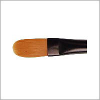 Oval Wash Brush - Synthetic Bristles 2cm, Wooden Handle 8cm, Oval Shape, Soft Bristles, Even Application