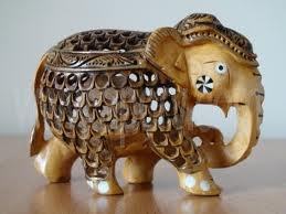 Wooden Painting Elephant