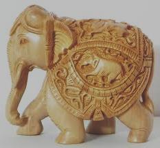 wooden sikar elephant