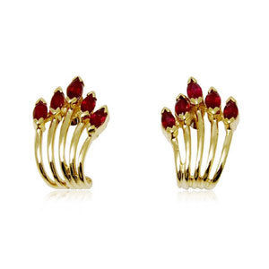 Claw Shaped Gold Earrings