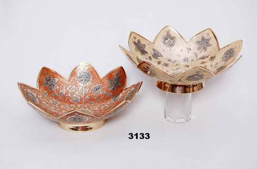 Bowl - Metal, 15cm Diameter, Copper | Elegant Design, Intricate Detailing, Handcrafted Finish