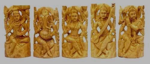 Wooden God Figures