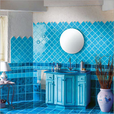 Blue Bathroom Floor Tiles