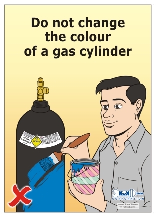 Acrylic Gas Cylinder Safety Poster