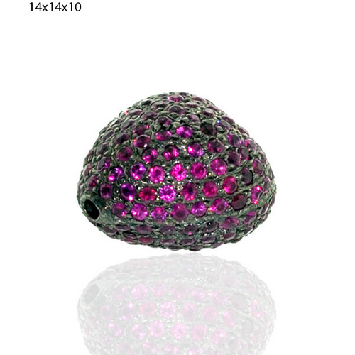 Ruby Gemstone 925 Sterling Silver Finding